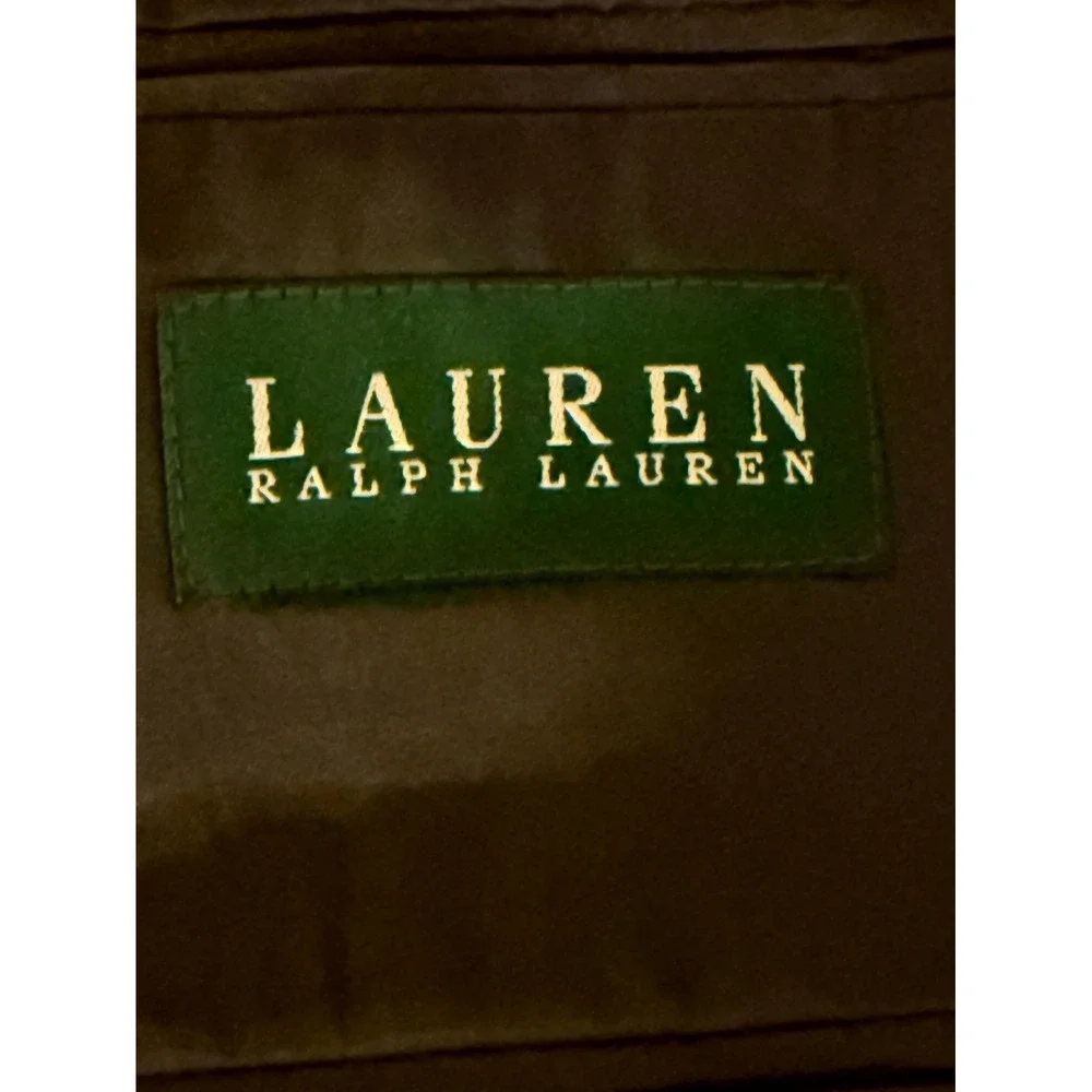 Lauren Ralph Lauren Jacket Men 46R Black Wool Striped Utility Press Low Moisture